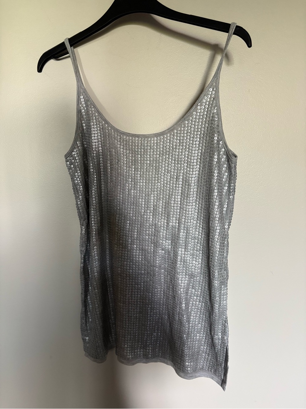 Vince Silver Sequin Camisole Tank